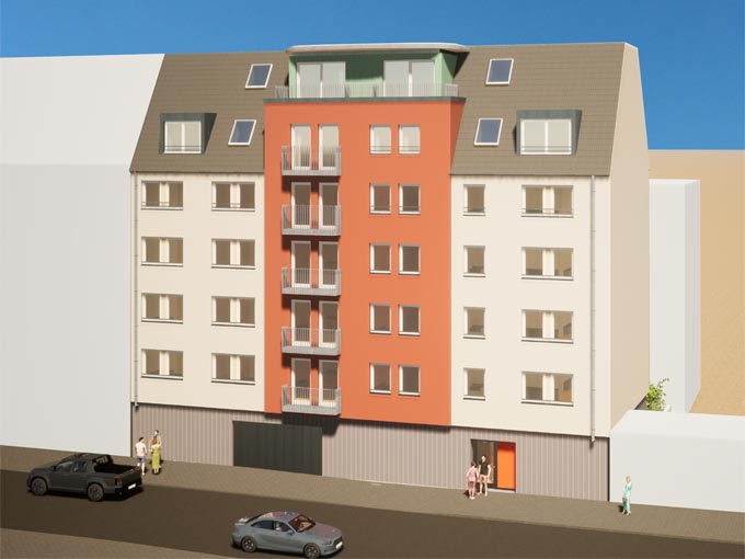 Pestalozzistraße 10 - Ansicht Front West